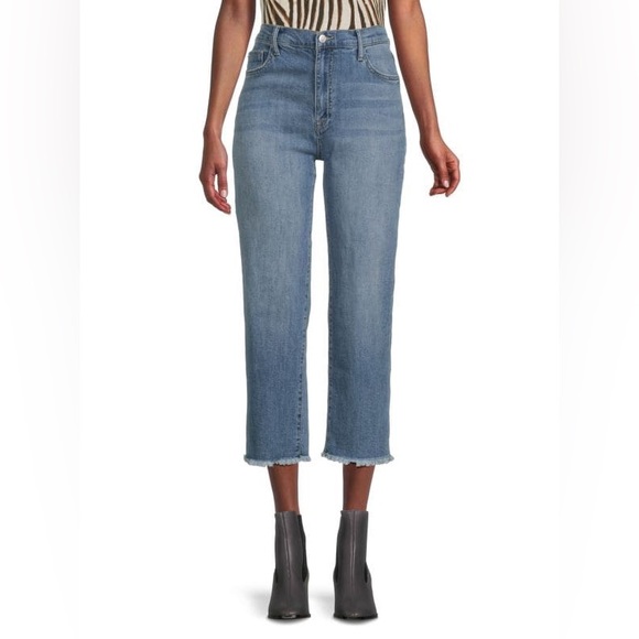 ✨HUDSON✨Noa Mid Rise Cropped Straight Jeans - Picture 2 of 4